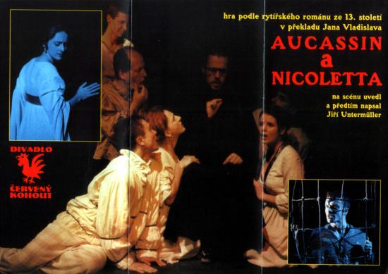 Program představení Aucassin a Nicoletta