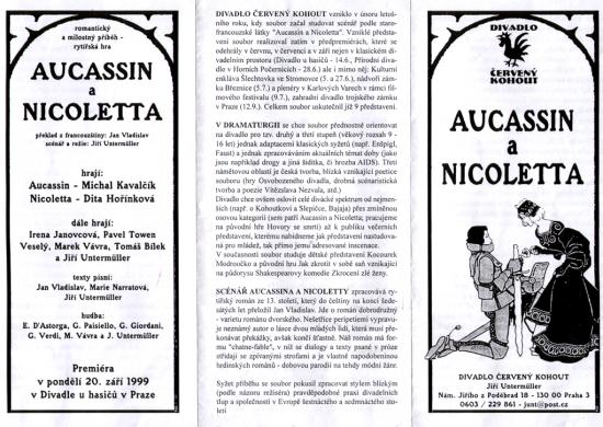 Text programu Aucassin a Nicoletta