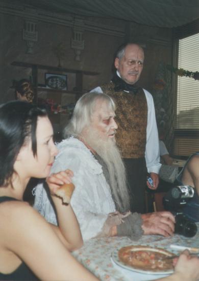 Po představení Karel Černoch (Abbé Faria), Pavel T. Veselý (otec Dantes)